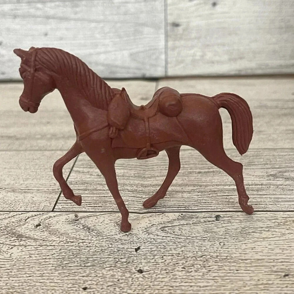 Vintage Brown Horse Molded Toy Figure Western Animal Collectible Model Figurine - Picture 3 of 5